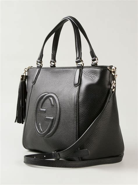 cinauno gucci small soho leather tote bag